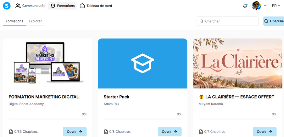 tableau de bord Systeme.io gratuit