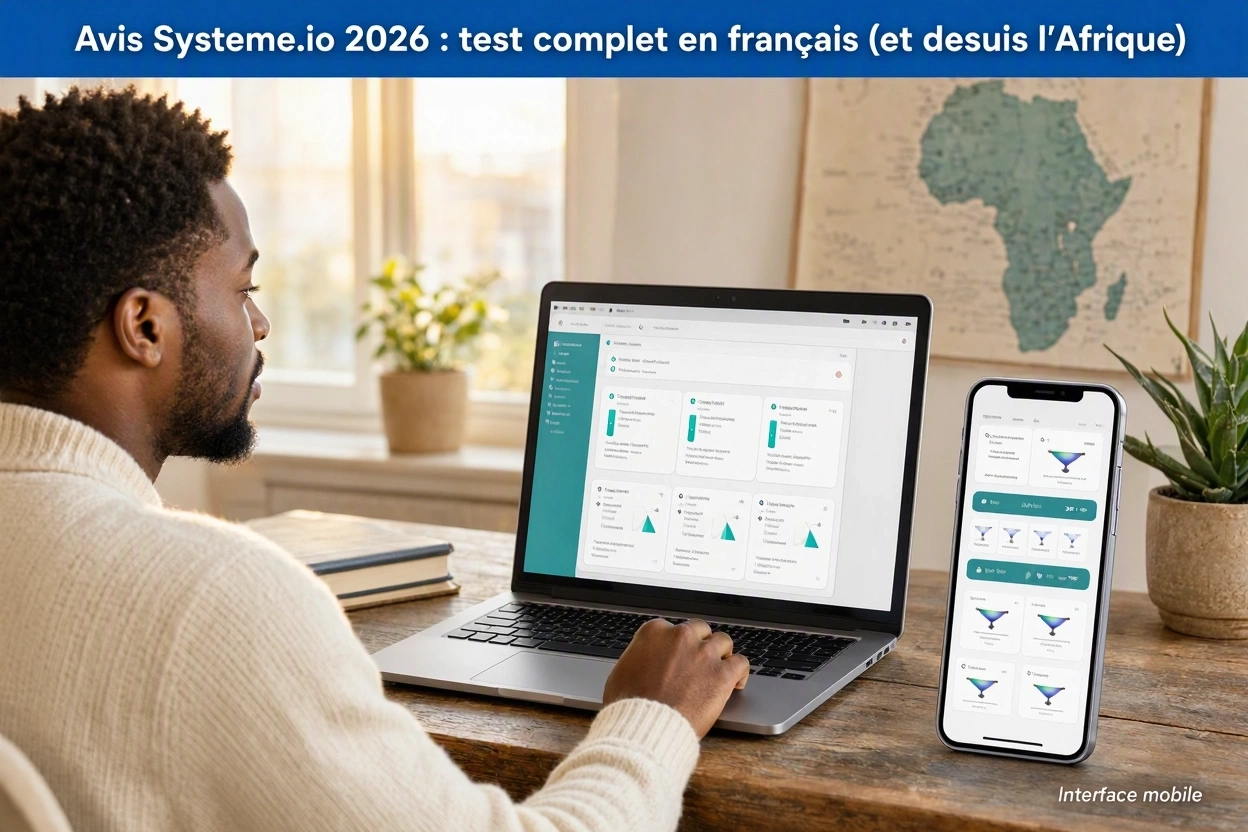 Avis Systeme.io 2026 : test complet en français (et depuis l'Afrique)